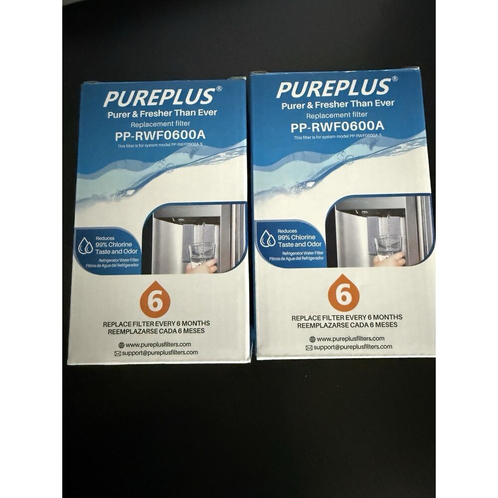 PUREPLUS PP-RWF0600A Refrigerator Water Filter 2 Pack New Sealed Box